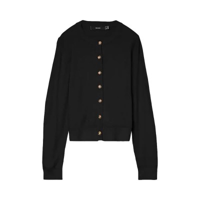 жилетка,дамски,пуловери,дамски,плетени,дрехи,vero,moda,saba,plain,cardigan,black