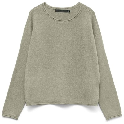 блуза,дамски,пуловери,дамски,плетени,дрехи,vero,moda,saba,roll,sweater,green,(abbey,stone,w,melange)