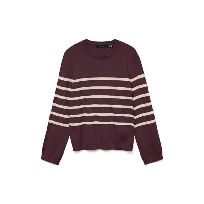 блуза,дамски,пуловери,дамски,плетени,дрехи,vero,moda,saba,plain,sweater,winetasting,birch,(purple)