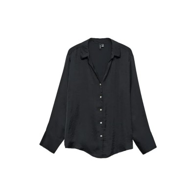 риза,с,дълъг,ръкав,дамски,ризи,vero,moda,sommer,long,sleeve,shirt,black,(black)