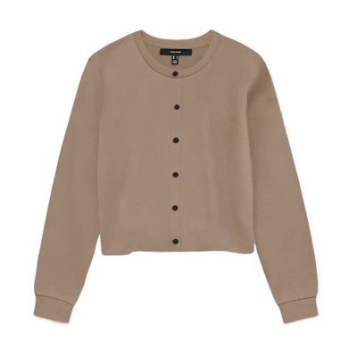 жилетка,дамски,пуловери,дамски,плетени,дрехи,vero,moda,vicky,cardigan,silver,mink,(beige)