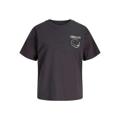 тениска,дамски,тениски,jack,&,jones,smiley,relax,jjxx,short,sleeve,t,shirt,black,phantom,nirvana,(black)
