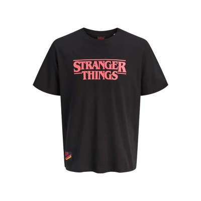 тениска,мъжки,тениски,jack,&,jones,stranger,things,styd,short,sleeve,t,shirt,black,(black,black)