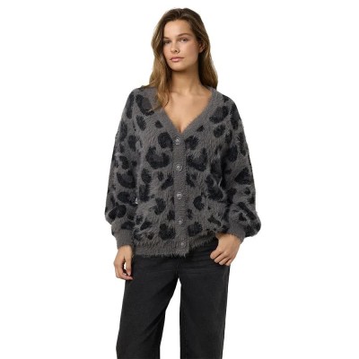 блуза,дамски,пуловери,дамски,плетени,дрехи,noisy,may,flynn,v,neck,sweater,grey,(charcoal,gray,leo)