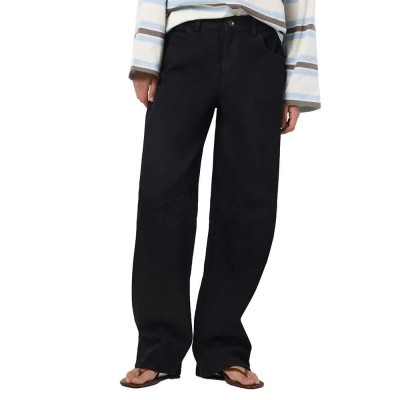 дънки,дамски,панталони,noisy,may,hazal,barrel,vi606bl,high,waist,jeans,black