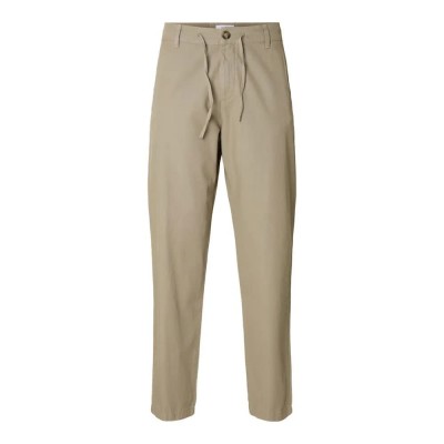 панталони,мъжки,панталони,selected,172,brady,slim,tapered,fit,pants,beige,(vetiver)
