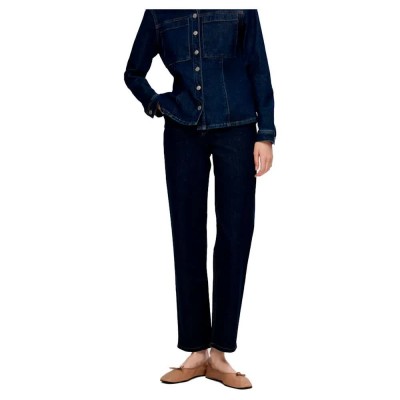 дънки,дамски,панталони,selected,alice,straight,fit,moon,jeans,blue
