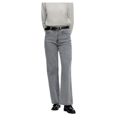 дънки,дамски,панталони,selected,alice,wide,leg,long,eloise,high,waist,jeans,grey