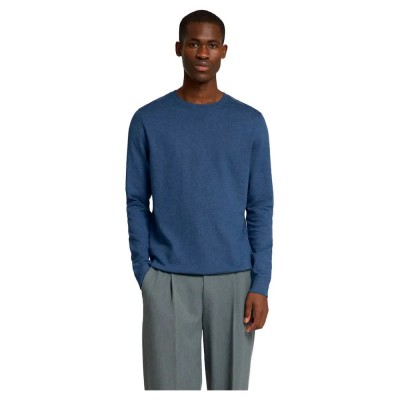блуза,мъжки,пуловери,selected,berg,sweater,blue,(oceana,melange)
