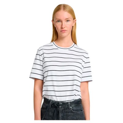 тениска,дамски,тениски,selected,essential,striped,boxy,short,sleeve,t,shirt,white,(bright,white,black,wide,thin,stripes)