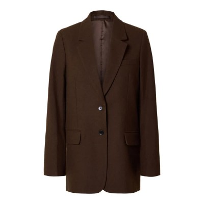 сако,дамски,сака,selected,marlie,relaxed,sb,blazer,brown