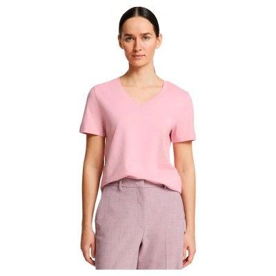 тениска,дамски,тениски,selected,my,essential,short,sleeve,v,neck,t,shirt,pink,(bleached,mauve)