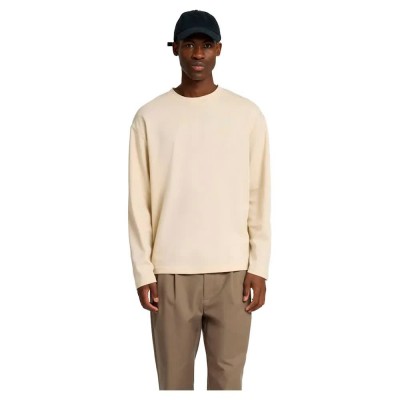 тениска,мъжки,тениски,selected,oscar,loose,fit,long,sleeve,t,shirt,beige,(oatmeal)