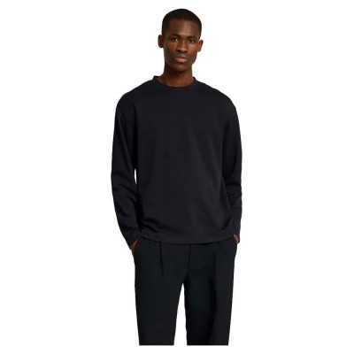 тениска,мъжки,тениски,selected,oscar,loose,fit,long,sleeve,t,shirt,black