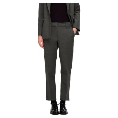 панталони,дамски,панталони,selected,rita,ria,crop,fit,dgm,dress,pants,grey