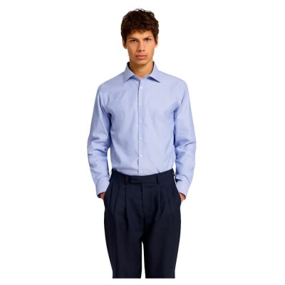 риза,с,дълъг,ръкав,мъжки,ризи,selected,slim,lux,oxford,spread,long,sleeve,shirt,light,blue,mixed,white,(blue)