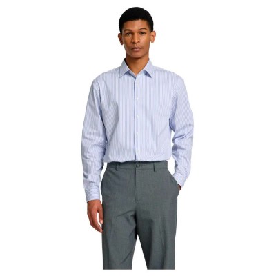 риза,с,дълъг,ръкав,мъжки,ризи,selected,slim,performance,long,sleeve,shirt,light,blue,stripes,(blue)