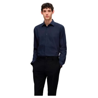 риза,с,дълъг,ръкав,мъжки,ризи,selected,slim,performance,long,sleeve,shirt,sky,captain,(blue)