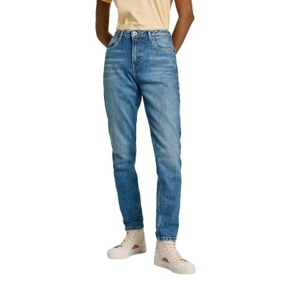 дамски,панталони,pepe,jeans,tapered,high,waist,jeans,blue