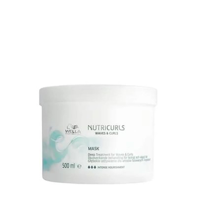 хигиена,коса,wella,professionals,nutricurls,hair,mask,500ml,white,(clear)