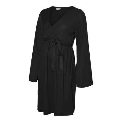 рокля,дамски,поли,и,рокли,mamalicious,maeve,tess,maternity,long,sleeve,dress,black,(black)
