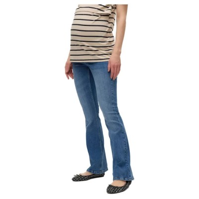 дънки,дамски,панталони,vero,moda,sigi,flared,fit,vi3208,maternity,jeans,medium,blue,denim,(blue)