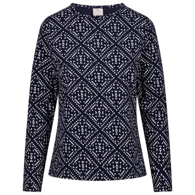 тениска,дамски,тениски,trespass,daniela,long,sleeve,t,shirt,blue,(navy,print)