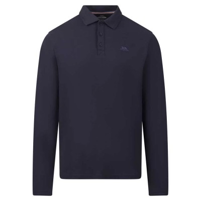 мъжки,блузи,с,яка,trespass,leblanc,long,sleeve,polo,navy,(blue)