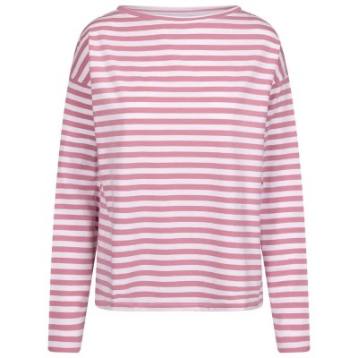 тениска,дамски,тениски,trespass,thelma,long,sleeve,t,shirt,pink,haze,stripe,(pink)