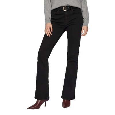 дънки,дамски,панталони,vila,betty,flared,fit,osc221,jeans,black
