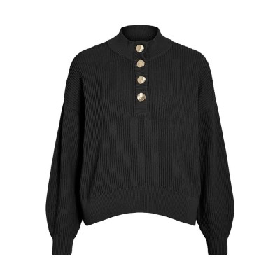 блуза,дамски,пуловери,дамски,плетени,дрехи,vila,ching,sweater,black,beauty,(black)