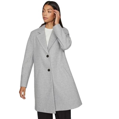 палто,дамски,якета,и,палта,vila,claudia,button,coat,light,grey,melange
