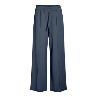 панталони,дамски,панталони,vila,clua,wide,leg,fit,high,waist,pants,vintage,indigo,(blue)