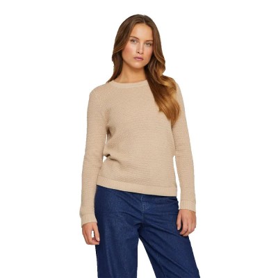 блуза,дамски,пуловери,дамски,плетени,дрехи,vila,dalo,sweater,nomad,(beige)