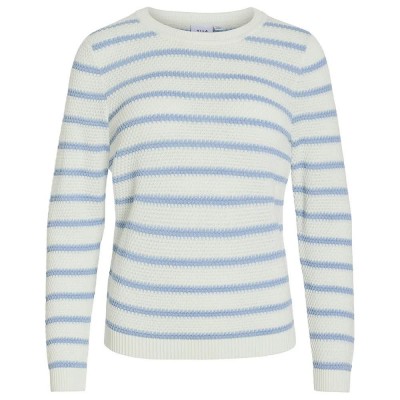 блуза,дамски,пуловери,дамски,плетени,дрехи,vila,dalo,sweater,white,alyssum,kentucky,blue,(white)