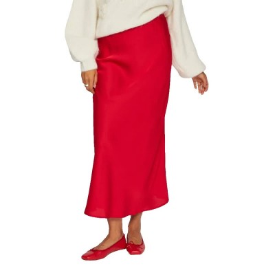 пола,дамски,поли,и,рокли,vila,ellette,midi,skirt,barbados,cherry,(red)