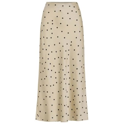 пола,дамски,поли,и,рокли,vila,ellette,midi,skirt,beige,(cement,black,dots)