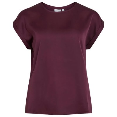дамски,блузи,дамски,ризи,vila,ellette,short,sleeve,blouse,fig,(purple)
