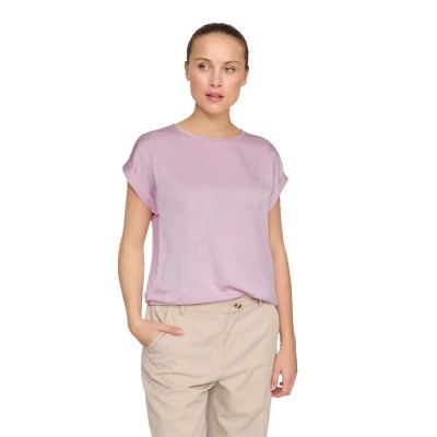 дамски,блузи,дамски,ризи,vila,ellette,short,sleeve,blouse,winsome,orchid,(pink)