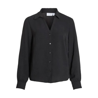 риза,с,дълъг,ръкав,дамски,блузи,дамски,ризи,vila,josa,long,sleeve,shirt,black,beauty,(black)
