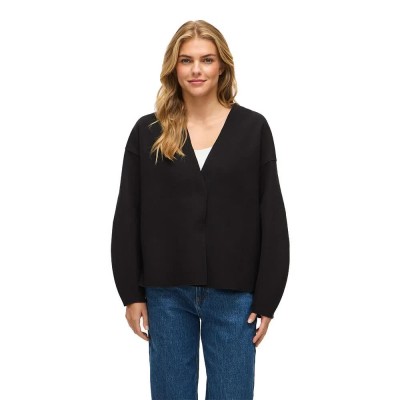 жилетка,дамски,пуловери,дамски,плетени,дрехи,vila,juice,loose,cardigan,black