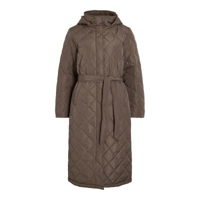 палто,дамски,якета,и,палта,vila,kante,quilted,coat,brown,(falcon)