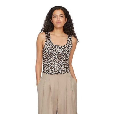 тениска,дамски,тениски,vila,kenza,aop,sleeveless,t,shirt,caramel,café,leo,(white)