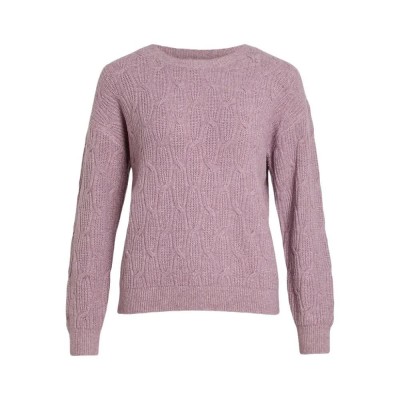 блуза,дамски,пуловери,дамски,плетени,дрехи,vila,lassia,sweater,purple,(toadstool,melange)