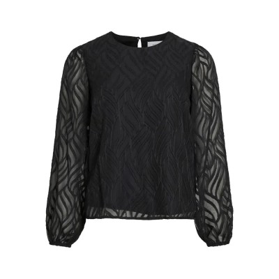 дамски,блузи,дамски,ризи,vila,mika,long,sleeve,blouse,black,beauty,(black)