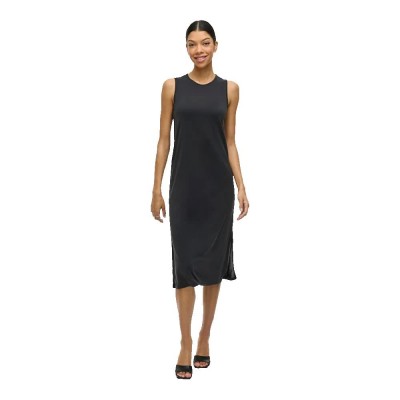 рокля,дамски,поли,и,рокли,vila,modala,sleeveless,midi,dress,black,(black)