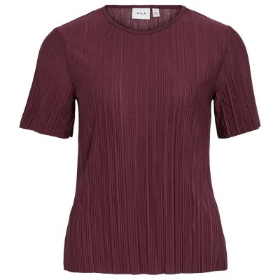 дамски,блузи,дамски,ризи,vila,plisa,short,sleeve,blouse,purple,(fig)