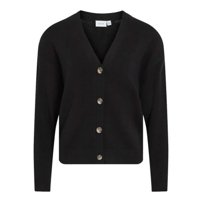 жилетка,дамски,пуловери,дамски,плетени,дрехи,vila,ril,cardigan,black
