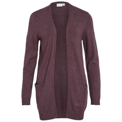 жилетка,дамски,пуловери,дамски,плетени,дрехи,vila,ril,open,cardigan,purple,(fig,dark,melange)