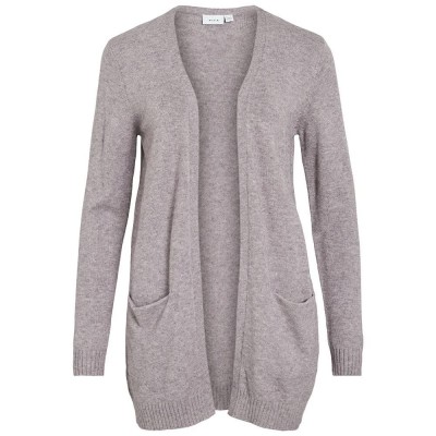 жилетка,дамски,пуловери,дамски,плетени,дрехи,vila,ril,open,cardigan,grey,(toadstool,light,melange)